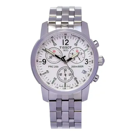 Tissot T-sport Tissot Prc200 Prata Masculino Adultos (cód: 25083330) Prateado Branco