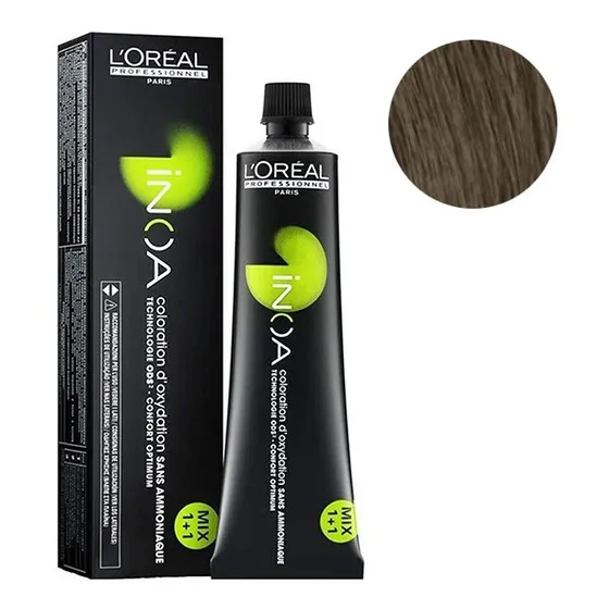 Tinta Loreal Profesional Inoa N° 6 Sin Amoniaco 60gr