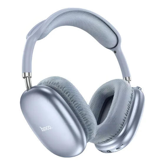 Auriculares Inalámbricos Hoco W35 Air 45hrs Long Usage Time Color Azul Acero