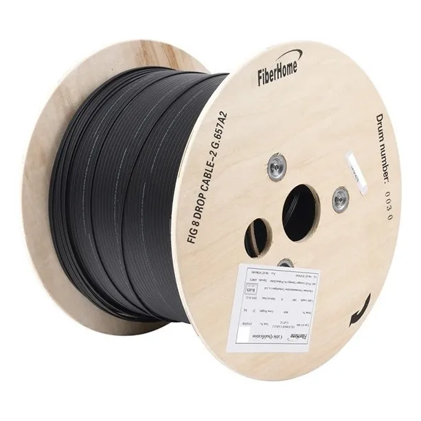 Carrete De 1 Km De Fibra Optica Aerea Mini Figura 8 G.657a2