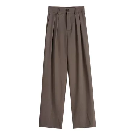 Pantalones De Mujer Elegantes Rectos Y Sueltos Negros