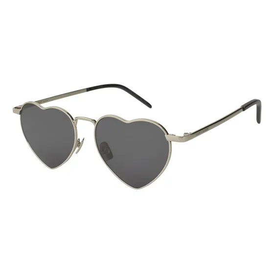 Lentes Saint Laurent Sl 301 001 Loulou Heart Shape Silver