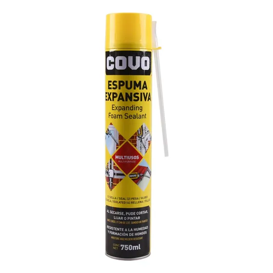 Sellador Espuma Expansiva De Poliuretano 750ml Marca Covo