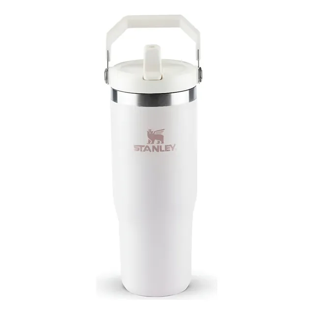 Garrafa Térmica Tumbler Flip Straw 887 Ml Rose Quartz Stanley