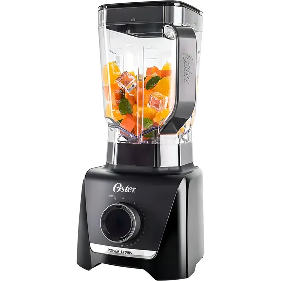 Liquidificador Oster 1400W Full 3.2L Com 15 Velocidades e Pulsar Preto