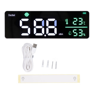 Medidor De Decibelios Para Colgar En La Pared, Pantalla Led Medidor De Decibelios Para Colgar En La Pared, Pantalla Led
