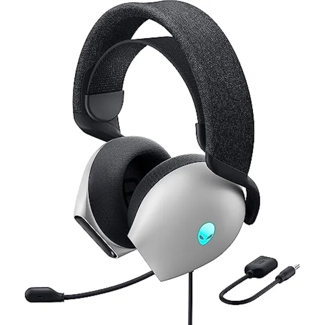 Audifonos Gamer Alienware AW520H USB dolby atmos microfono retractil RGB lunar light