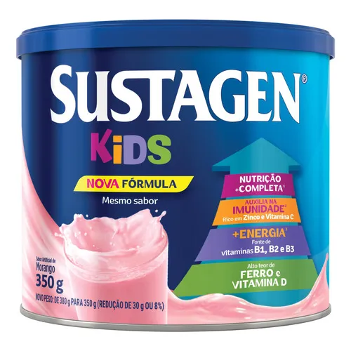 Complemento Alimentar Sustagen  Morango - Lata 350g