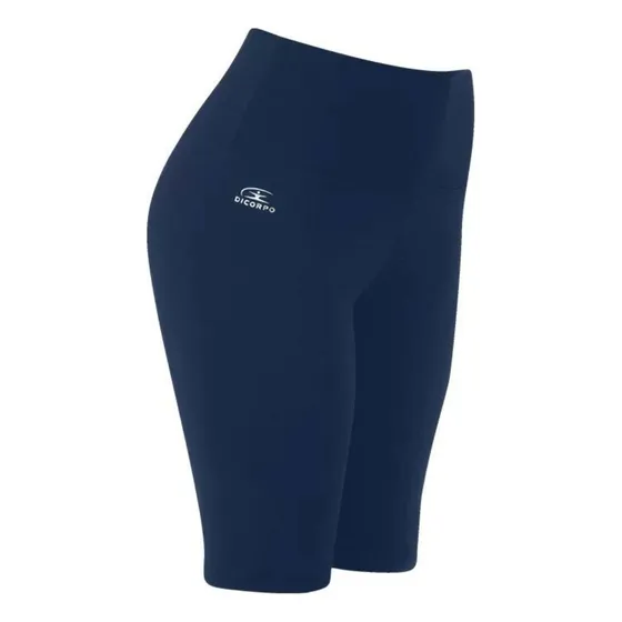 Bermuda Ciclista Plus Size Dicorpo Cós Alto Duplo Supplex