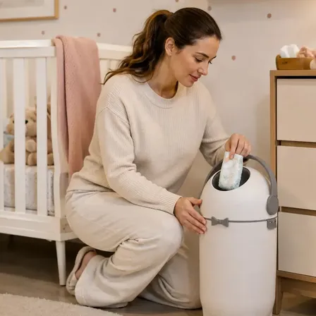 Lixeira Cesto Anti Odor Para Descarte De Fraldas De Bebê Kazalinda