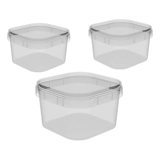 Kit 100un Pote Com Lacre Tampa Descartável 150ml Plastilania