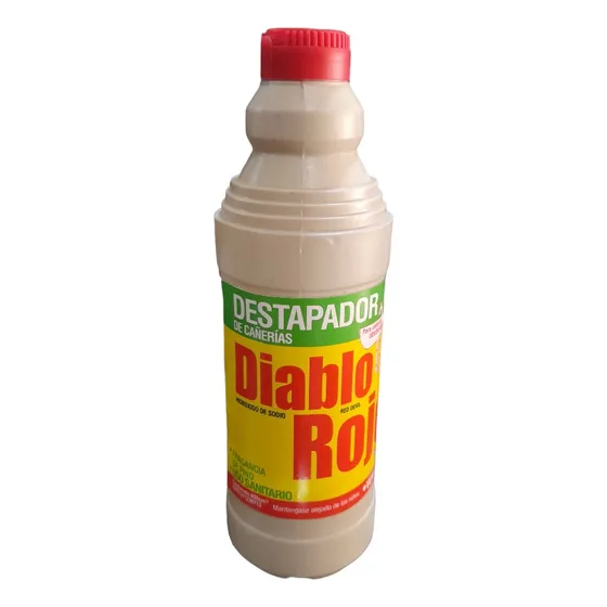 Destapador De Cañeria Diablo Rojo Liquido 24/450cc 