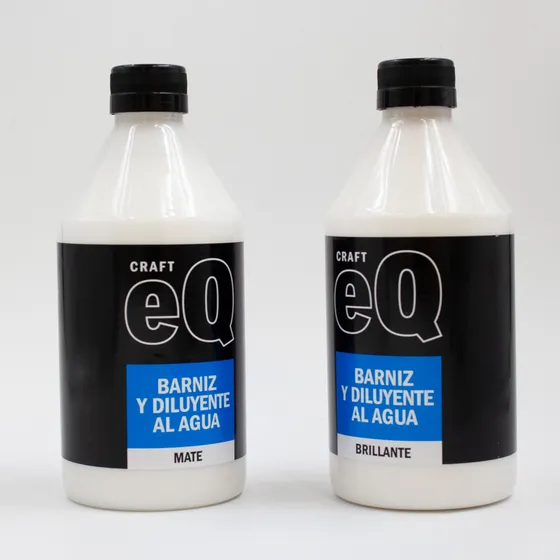 Barniz Y Diluyente Al Agua X 1 Litro -acrilico Eq Arte Acabado Mate-satinado-brillante Color Transparente