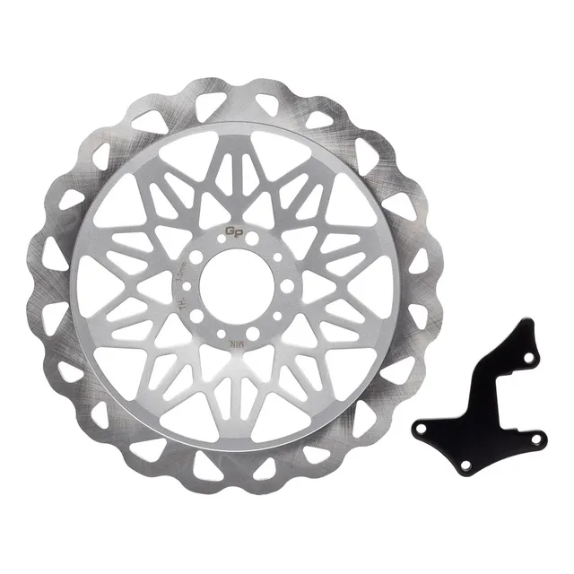 Disco Freio Dianteiro Gp7 Cg 150 04/08 Prata 320mm Oversize