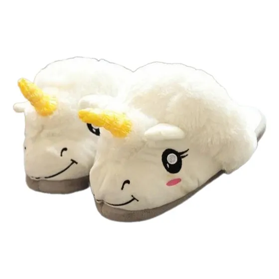 Pantuflas De Unicornio Kawaii Para Pijama Importado