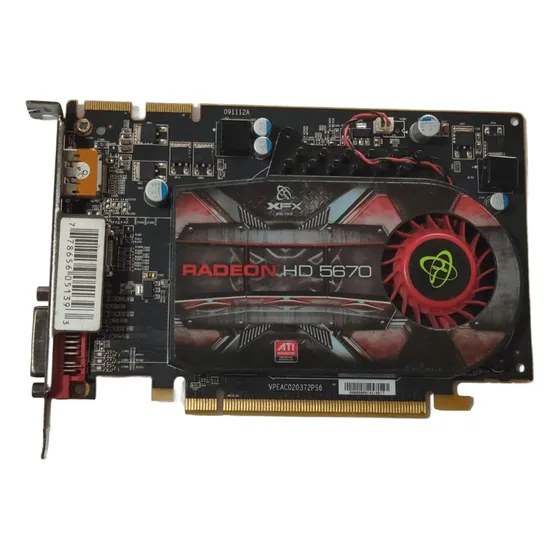 Placa De Vídeo Xfx  Radeon Hd 5670 (defeito)