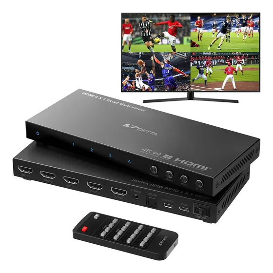 Switch Switchera Conmutador Pip Hdmi 4k 4x1 Para Tv Dvr Cctv
