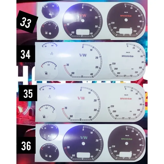 Vw Mk3 A3 Jetta Golf Cabrio Vr6 Calcomania Sticker Cluster