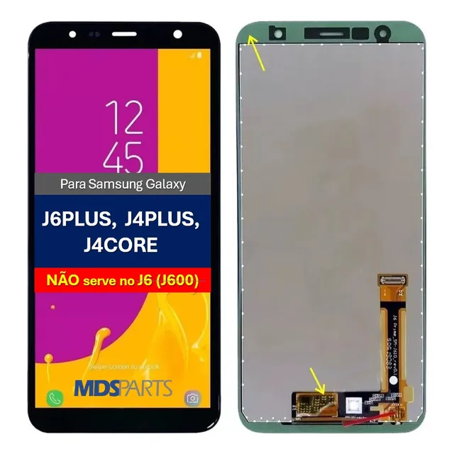 Tela Frontal Display Para J6+ Plus J610 J4-core J4+ J415