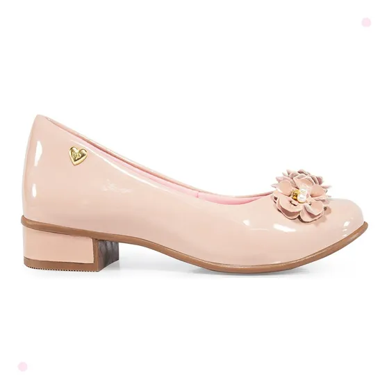 Sapatilha Infantil Feminina Boneca Macia Sapato Salto Moda