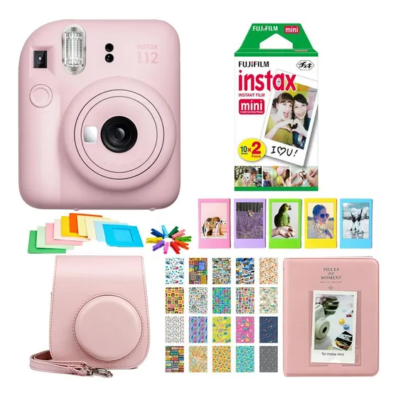 Set Camara Fujifilm Instax Mini + 20 Hojas + Accesorios