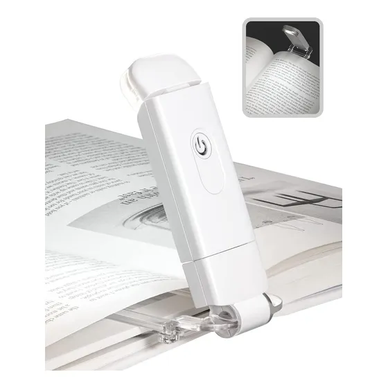 Lampara De Lectura Para Libros Recargable Usb