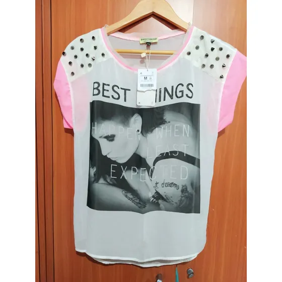 Camisa Original De Bershka De Dama, Talla M, Nueva
