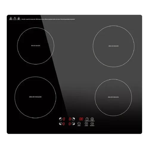 Cooktop De Indução Venax Eclipse 4 Bocas Com Função Preto