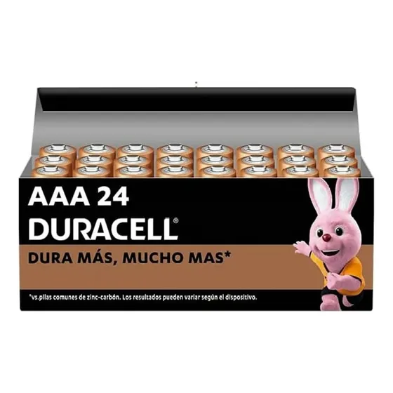 Pila Alcalina Duracell Aaa X24