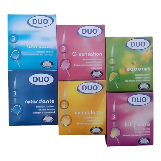 Condones / Preservativos Duo 24 Cajas