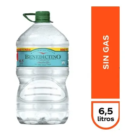 Agua Benedictino Sin Gas 6,5 Lt