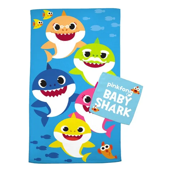 Toalla Baby Shark De 2 Piezas Para Niños