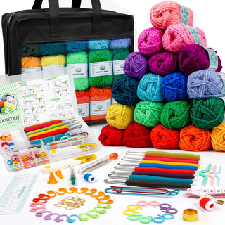 Kit De Agujas De Ganchillo Y Accesorios Para Tejer 103pcs Kit De Agujas De Ganchillo Y Accesorios Para Tejer 103pcs