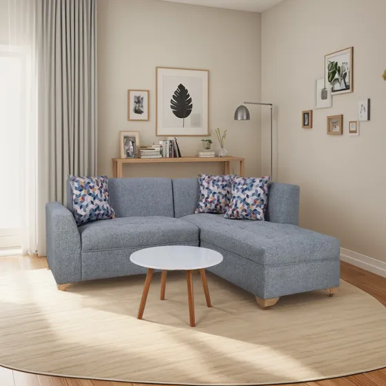 Sala L Esquinera, Disponible En Cualquier Color Y Tela 