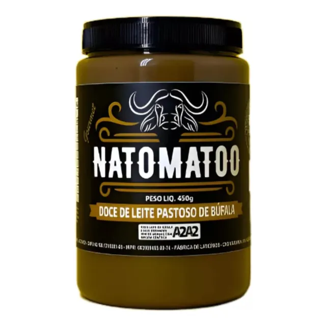 Doce De Leite De Búfala A2a2 Artesanal Gourmet Natomato 450g