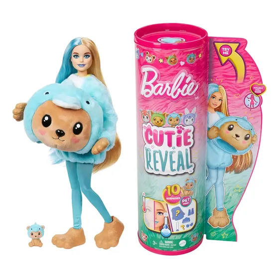 Barbie Cutie Reveal Muñeca Osito Disfrazado De Delfín