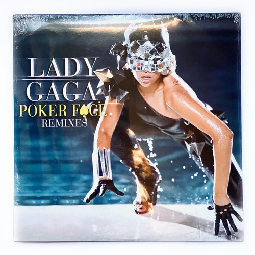 Lady Gaga Poker Face Remixes Vinilo Color Blanco Nuevo