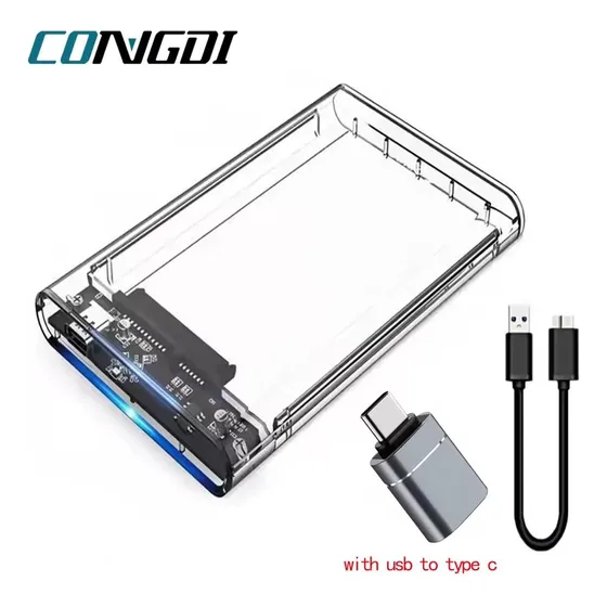 Case Externo 2.5 Caja Disco Duro Ssd Hdd Sata A Usb + Tipo C