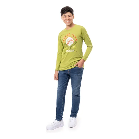 Pantalon Moda Denim Stretch Niño Coper