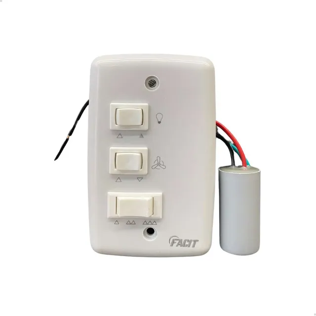 Controle P/ Ventilador De Teto Com Capacitor 3 Fios 127v