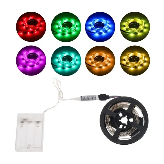 4.5v Não Impermeável 5050 Rgb Bateria Operada 30 Led/m Flexi