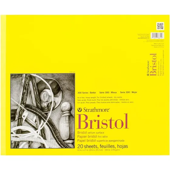 Bloc De Papel Strathmore Bristol Veal, 14 X 17, 20 H