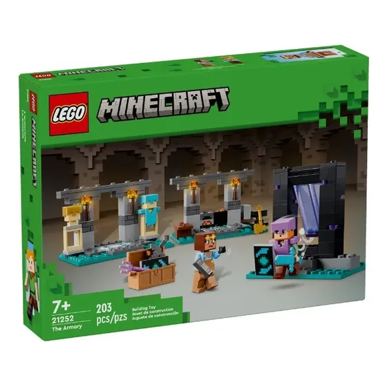 Lego Minecraft - La Armería (21252) Cantidad de piezas 203 Versión del personaje Alex