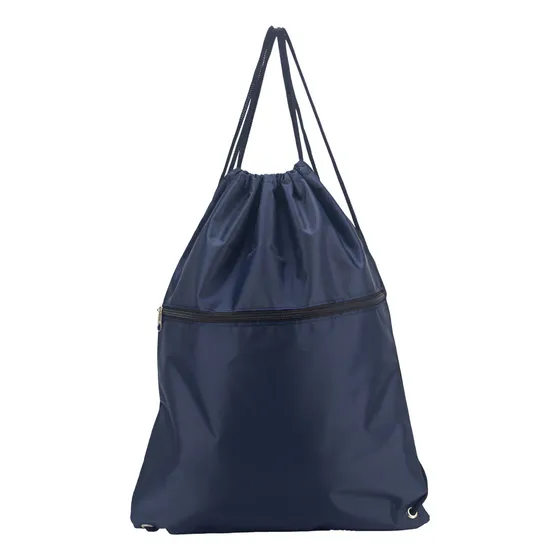 Mochila Saco Bolsa Academia Esporte Costas Impermeável Cor Azul-escuro Desenho Do Tecido Lisa Gazz