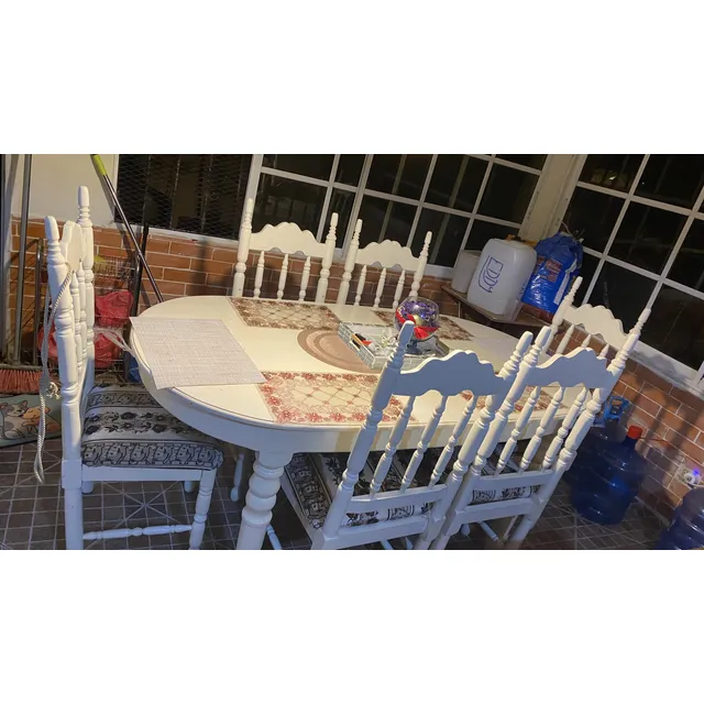 Comedor De Caoba De 6 Sillas, Buen Estado