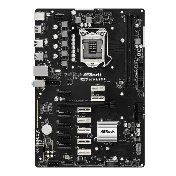 Tarjeta Madre Asrock Q270 Pro Btc+ Hdmi 