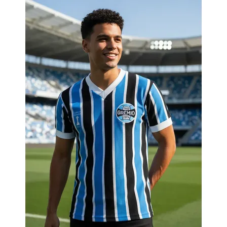 Camisa Grêmio Retrô Libertadores 1983 Tricolor Oficial