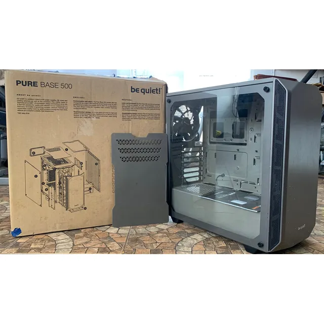 Gabinete Be Quiet! Pure Base 500 Window Gray Atx 2 Coolers Gris