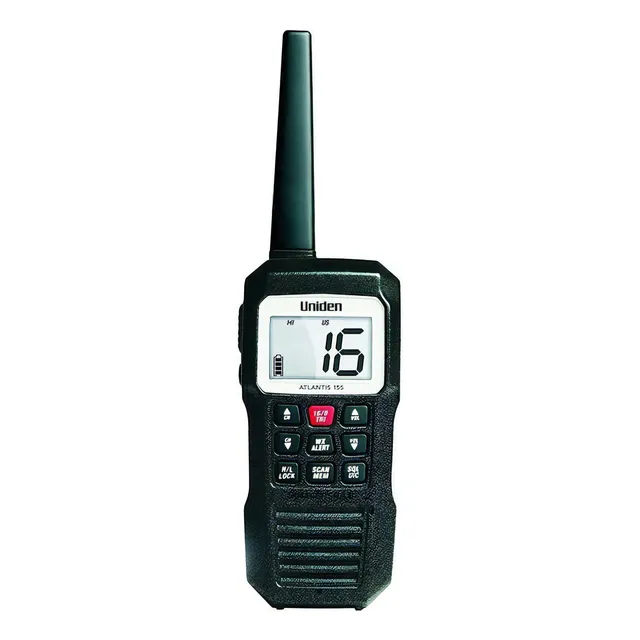 Radio VHF portátil náutica marinada Uniden Atlantis 155
