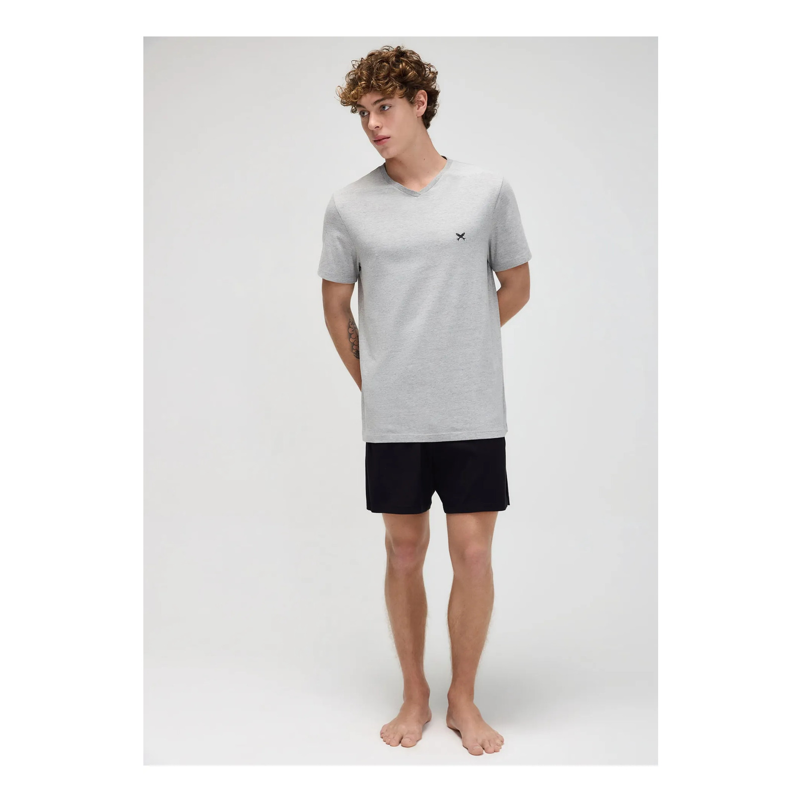 Pijama Masculino Curto Em Malha